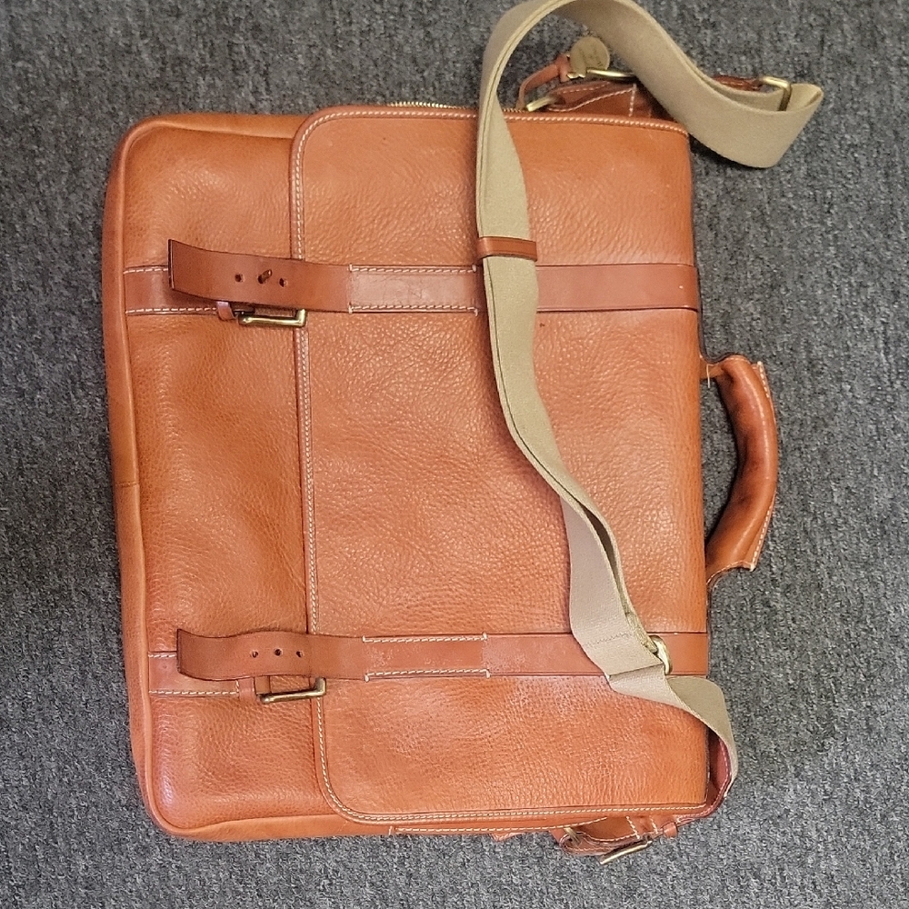 Dooney & Bourke Tan Leather Briefcase